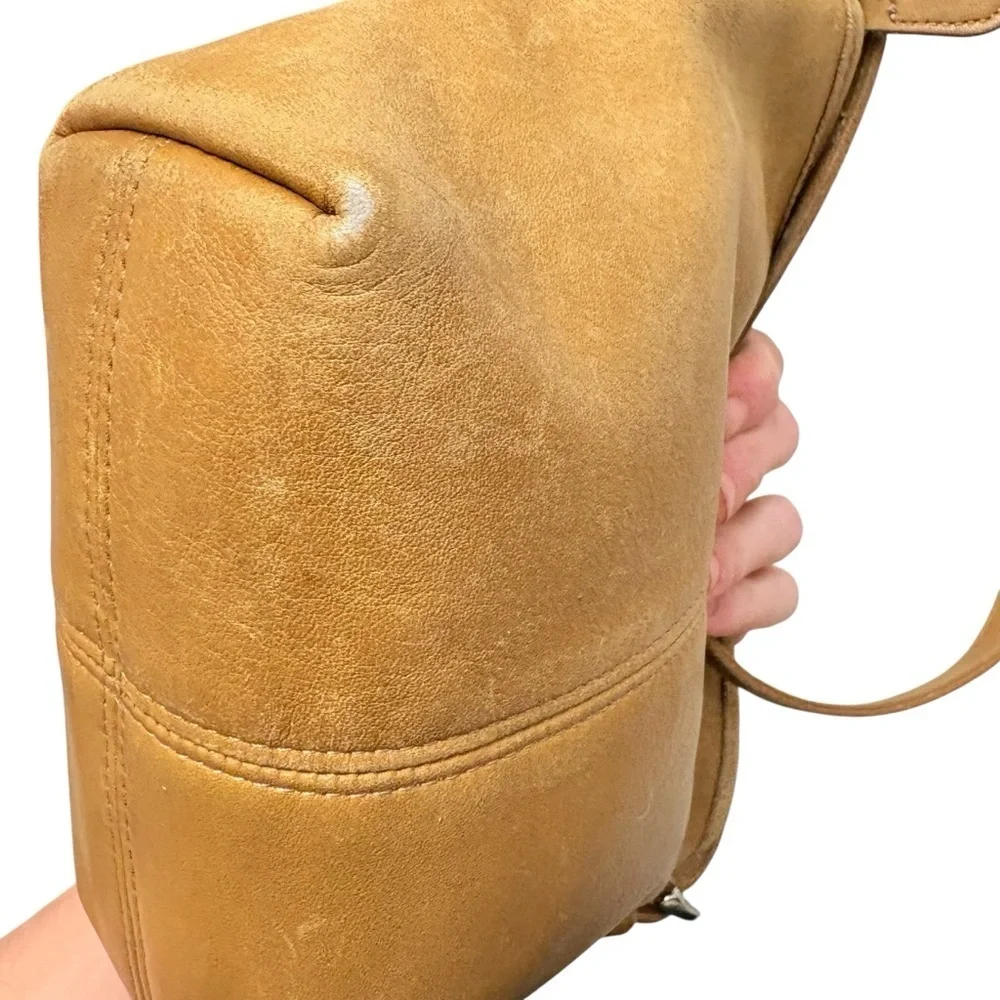 Coach 4107 mini market crossbody bag tan leather